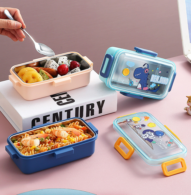 Steel plate kids tiffin box
